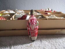 Antique Santa Claus Glass Figural Christmas Light Bulbs untested  3'' vwey old picture