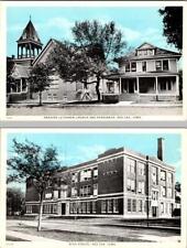 2~ca1920's Postcards Red Oak, IA Iowa  SWEDISH LUTHERAN CHURCH & HIGH SCHOOL picture