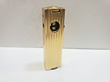 Vintage ROGERS Working Art Deco Aluminum Pipe Lighter, ENGLAND Gold Tone 6480/27 picture