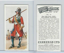 C18-55 Carreras, History Army Uniforms, 1937, #31 The 12th Foot (1685) picture