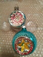 Vintage Shiny Brite Ornaments (2) Beautiful Indents Must See See Photos picture