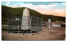 Antique Intl Boundary Monument between US and Mexico, Tijuana, San Diego, CA  picture