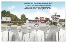 Birmingham Alabama c1950's Constantine Drive In Restaurant, Tom and five sons picture