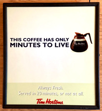 Tim Hortons Coffee Hanging Sign Lighted Two-Sided Advertising Sign 27