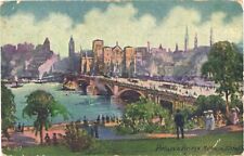 Beautiful View Of Buildings At Prince's Bridge In Melbourne, Australia Postcard picture