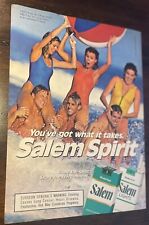 Salem Cigarettes Vintage Magazine Print Ad 3 Bikini Women 3 Men At Beach picture