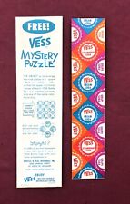 1950'S VESS SODA MYSTERY PUZZLE ADVERTISING KIDS PROMOTION GIVEAWAY 1950'S NOS picture