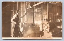 J99/ Interesting RPPC Postcard c1910 Occupational Factory Machinery 154 picture