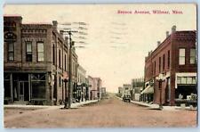 1917 Benson Avenue Street Dirt Road Carriage Building Willmar Minnesota Postcard picture