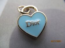 DIOR ZIP PULL  charm  14x17MM blue, GOLD  tone,   THIS IS FOR 1 picture