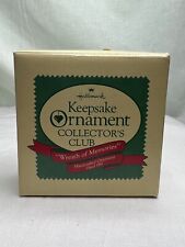 Wreath of Memories Handcrafted Hallmark Keepsake Ornament 1987 FAST Shipping picture