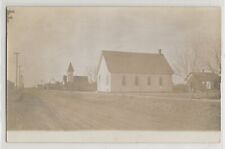 Methodist, churches, street, Oakley, Kansas; history photo postcard RPPC % picture