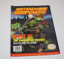 Nintendo Power Magazine Vol 33 February 1992 TMNT III Ninja Turtles w poster picture