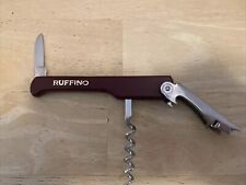 Vintage Ruffino Italian Wines Opener Cork Screw Foil Cutter  picture