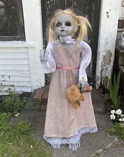 Halloween Animatronic Scary LED Creepy Haunted Doll Girl Teddy Bear 3ft Working picture