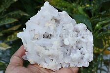 666gm Natural Raw White Clear Quartz Crystal Cluster VUG Specimen Healing Minera picture