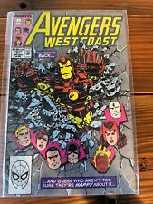 Avengers West Coast #51 Newsstand KEY Origin Of Master Pandemonium John Byrne picture