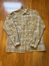 Vintage 1950’s Levi’s Wash-And-Wear Wool Big E RARE Flannel Shirt Men's Large picture