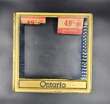 Antique ONTARIO BISCUIT CO. Store Display Kitchen Canister Glass Tin Dane-T-Bits picture
