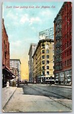 Postcard Antique Sixth Street Looking East Los Angeles California D4 picture