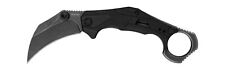 Kershaw Outlier Folding Knife Gray GFN Handle 8Cr13MoV Karambit Plain Black 2064 picture