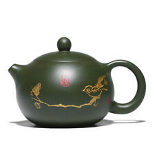 Xishi Pot Marked Real Yixing Zisha Green Clay Tea Pot Chinese Kungfu Puer Teapot picture