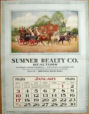 Muscle Shoals, AL 1926 Advertising Calendar/21x28 Poster: Real Estate - Alabama picture