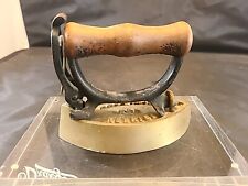 Antique KENRICK No. 1 LACE IRON with Removable Handle Brass picture