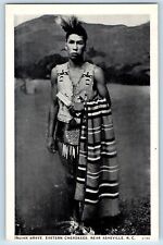 Asheville North Carolina NC  Postcard Indian Brave Eastern Cherokees Vintage picture