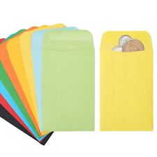 200 Pack #1 Colorful Coin Envelope 2-1/4 X3-1/2, Small Envelope 2x3 For Key, ... picture