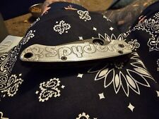 Spyderco Paramilitary 2 Pm2 Deep Laser Engraved Aluminum Scales One Of A  Kind. picture