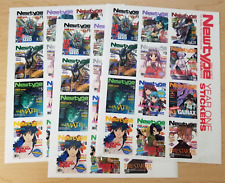 Newtype USA - Year One sticker lot (3 sheets) 2003 cover images picture