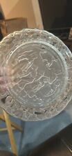 IMPERIAL SATIN GLASS THE 8th  DAY OF CHRISTMAS PLATE 8MAIDS A MILKING picture
