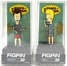 FiGPiN MTV Beavis And Butt-Head Beavis #664 & Butt-Head #665 Collectible Pins picture