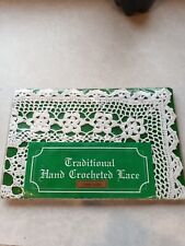 Cotton traditional irish crochet tray cloth vintage picture