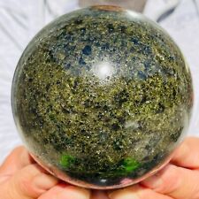 3.64lb Large Dark Green Olivine Peridot Crystals Sphere Gemstone Healing Reiki picture