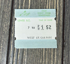 Vintage West St Car Park Lewes BC Ticket  picture