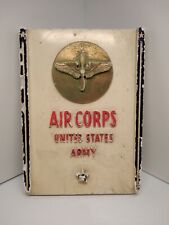 Rare Unique WW 2 AIR CORPS UNITED STATES ARMY Plaster Wall Hanging Plaque Sign picture