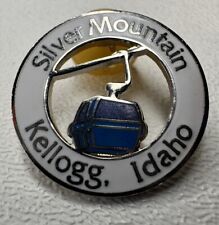 Vintage Silver Mountain Kellogg Idaho Ski Resort Hat Cap Lapel Pin picture