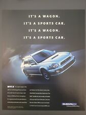 2001 PRINT AD Subaru WRX Sports wagon turbo magazine picture