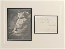 CLARENCE R. EDWARDS - DOCUMENT SIGNED CIRCA 1922 picture