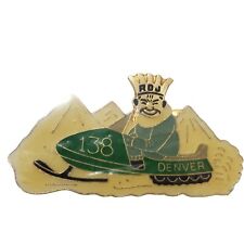 Vintage Royal Order of Jesters Pin ROJ Denver Colorado Snowmobile CT 138 Green picture