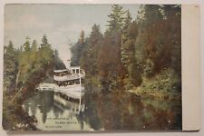 Postmarked Charlotte 1908 Postcard Riverboat Steamer Inland Route Michigan O25  picture