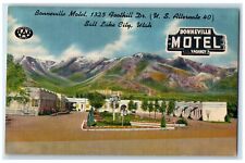 c1940's Bonneville Motel & Restaurant Cottages Salt Lake City Utah UT Postcard picture