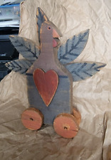 Handmade folk arts wood Holiday Turkey, Thanksgiving Christmas, 9