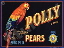 Polly brand Pears label Metal Sign 9