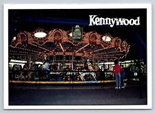 Postcard PA Kennywood Amusement Park Dentzel Grand Carousel Merry Go Round AU13 picture