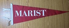 MARIST College New York Pennant Flag  Red White Poughkeepsie NY Vintage picture