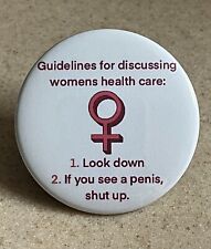 Pro-Choice Pin-Back Button 2 1/4 inch picture