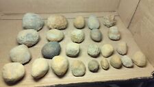 lot of 25 Ancient Native American Stone Game Ball PlaySet Cache Artifacts picture
